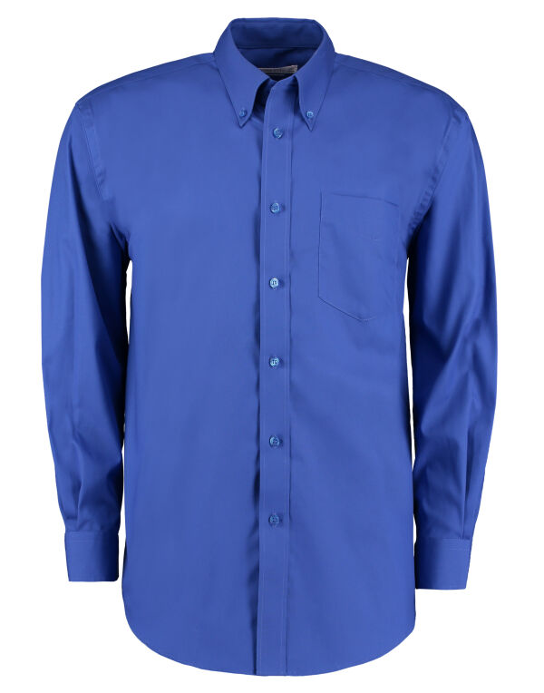 KK105 Kustom Kit Classic Fit L/S Premium Oxford Shirt Royal Blue