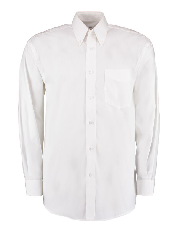 KK105 Kustom Kit Classic Fit L/S Premium Oxford Shirt White