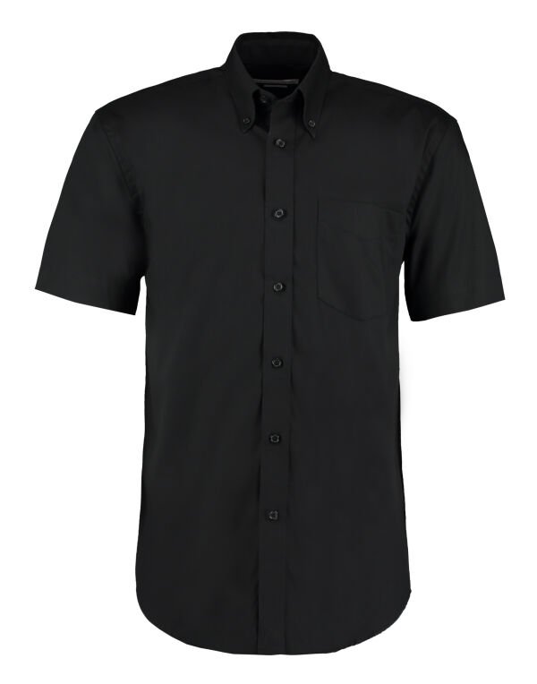 KK109 Kustom Kit Classic Fit S/S Premium Oxford Shirt Black