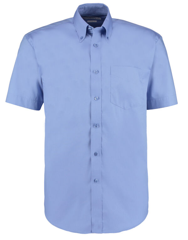KK109 Kustom Kit Classic Fit S/S Premium Oxford Shirt Mid Blue