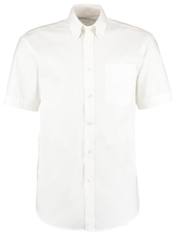 KK109 Kustom Kit Classic Fit S/S Premium Oxford Shirt White