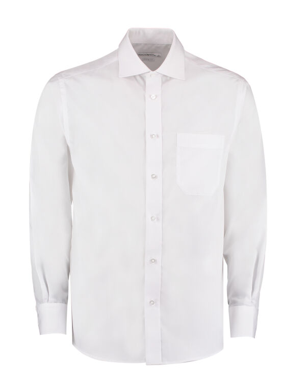 KK116 White Classic Fit Long Sleeve Non-Iron Shirt
