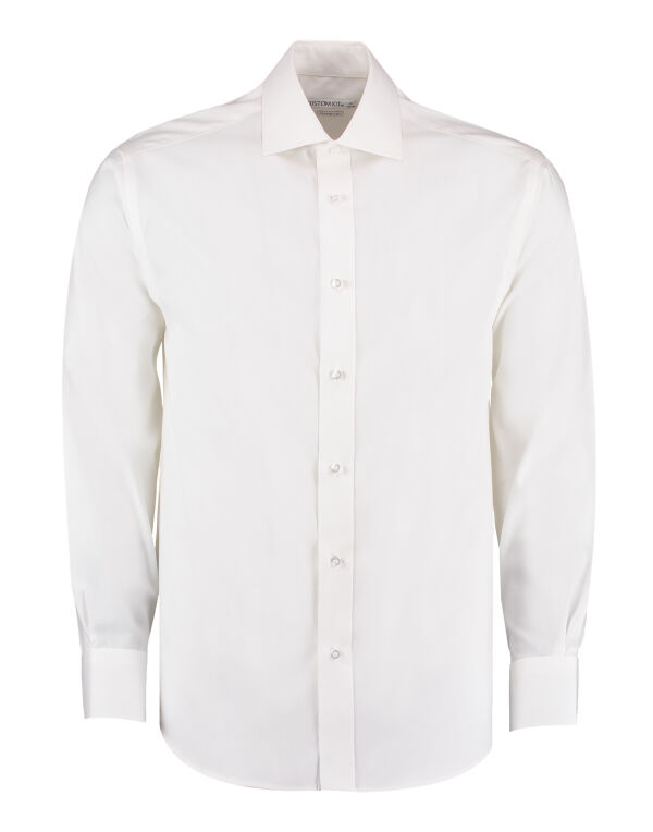 KK118 Kustom Kit Classic Fit L/Sleeve Oxford Shirt White