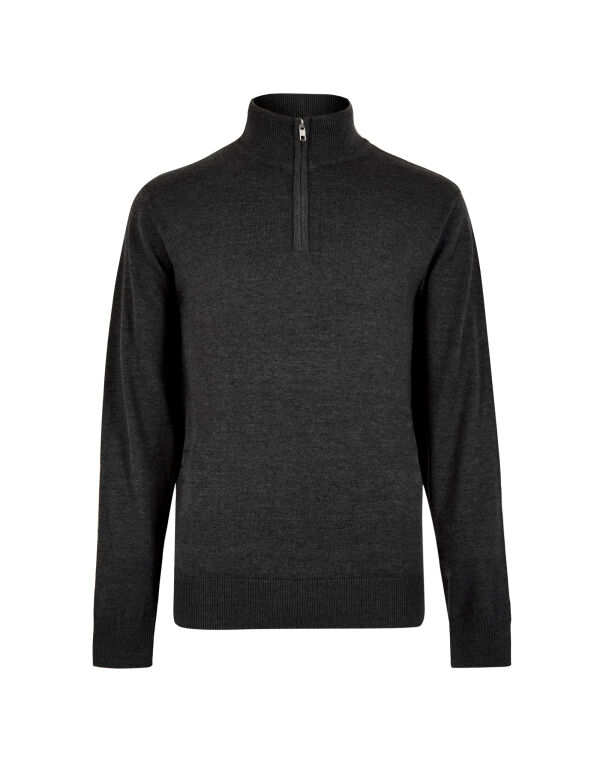 KK254 Kustom Kit Regular Fit Arundel 1/4 Zip Sweater Graphite