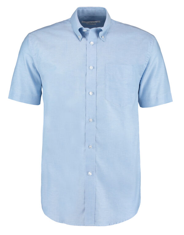KK350 Kustom Kit Classic S/Sleeve Workwear Oxford Shirt Light Blue