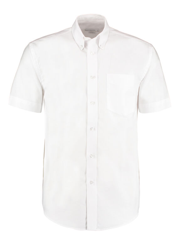 KK350 Kustom Kit Classic S/Sleeve Workwear Oxford Shirt White