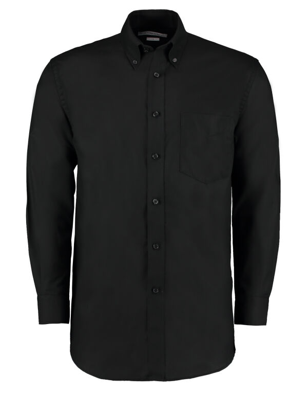 KK351 Kustom Kit Classic L/Sleeve Workwear Oxford Shirt Black