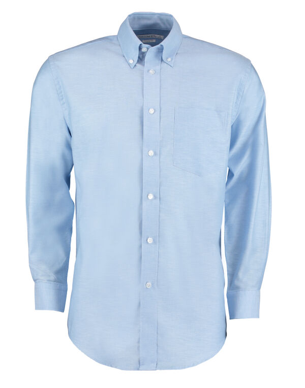 KK351 Kustom Kit Classic L/Sleeve Workwear Oxford Shirt Light Blue