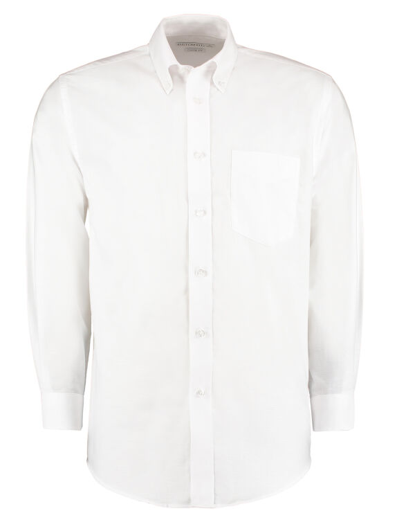 KK351 Kustom Kit Classic L/Sleeve Workwear Oxford Shirt White