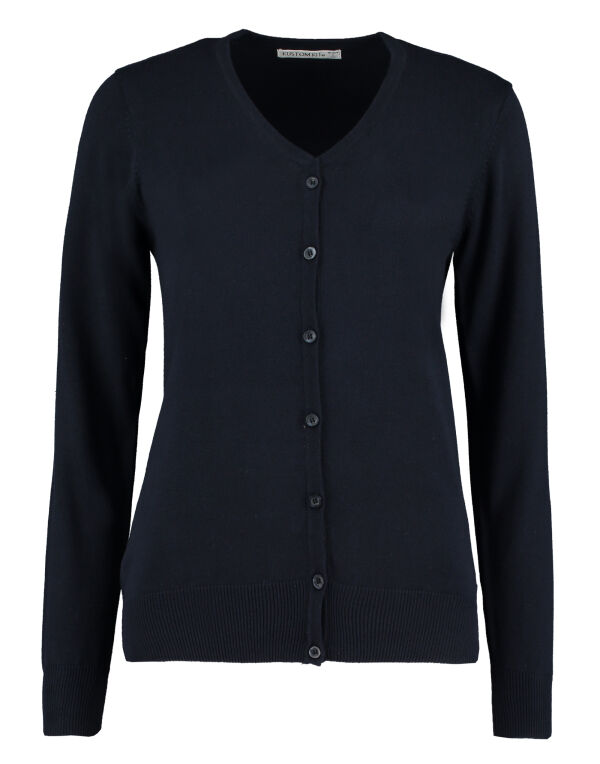 KK354 Kustom Kit Regular Fit Arundel V-Neck Cardigan Navy