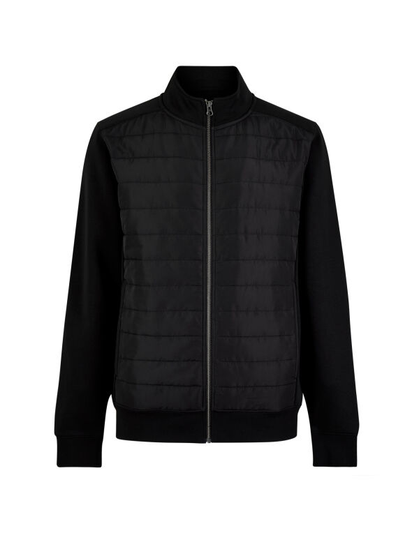 KK331 Kustom Kit Quilted Full Zip Sweatshirt Black