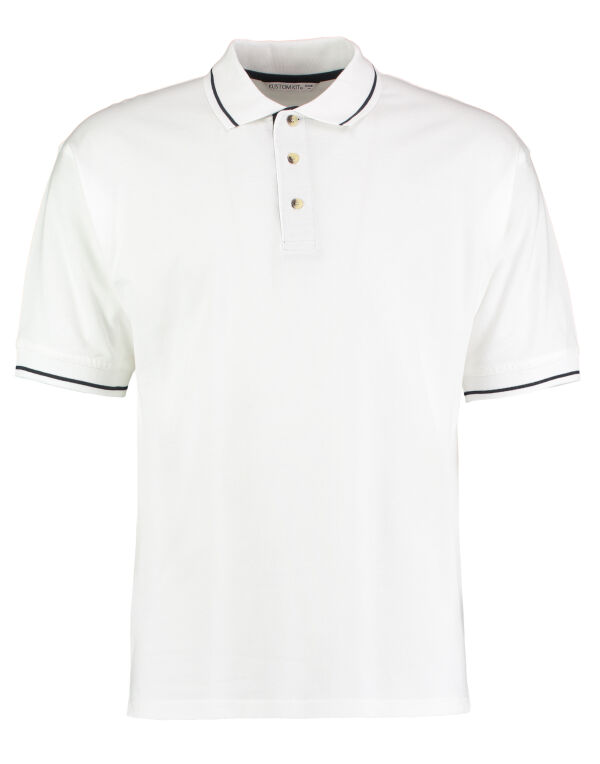 KK606 Kustom Kit Classic Fit St.Mellion Polo White/Navy