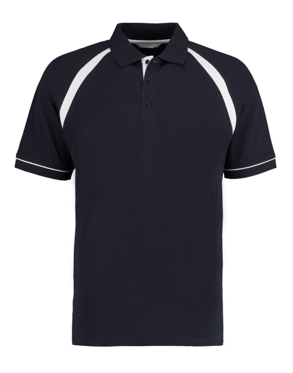 KK615 Kustom Kit Classic Fit Oak Hill Polo Navy/White