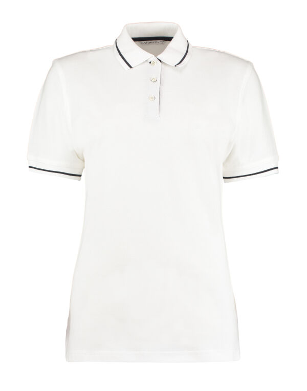 KK706 Kustom Kit Classic Fit St Mellion Polo White/Navy