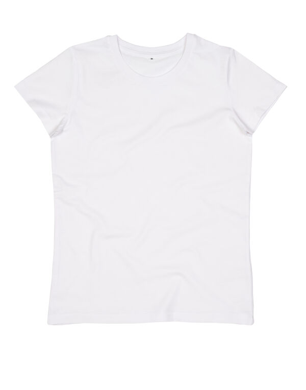 M02 White Women’s Essential Organic T
