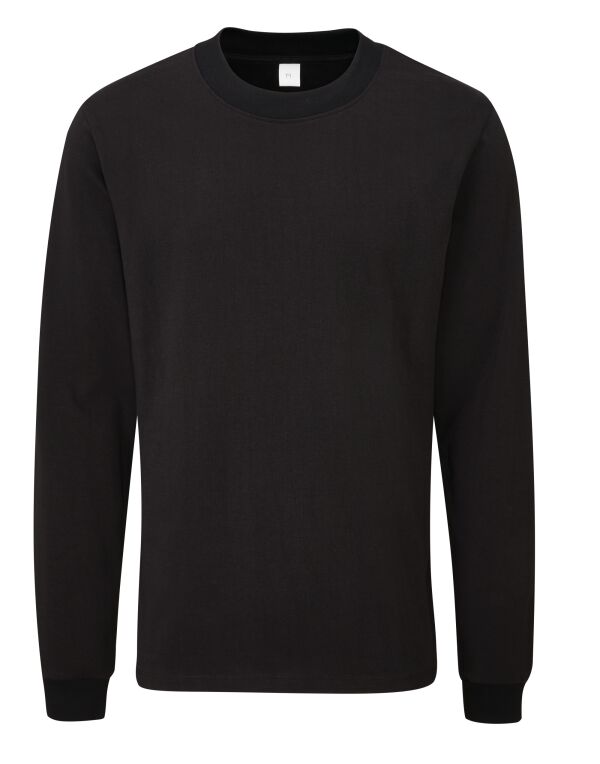 M06 Black Unisex Essential Organic Long Sleeve T