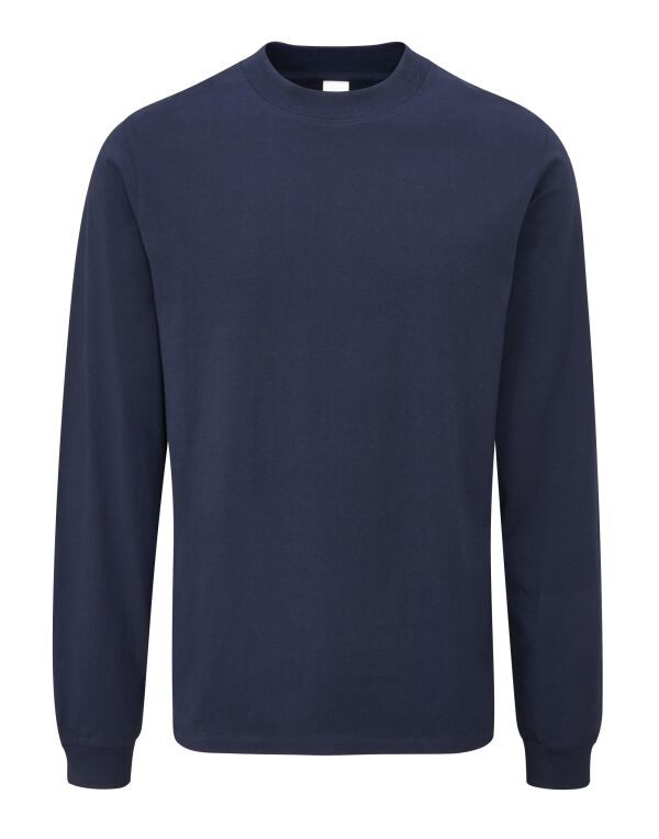 M06 Navy Unisex Essential Organic Long Sleeve T