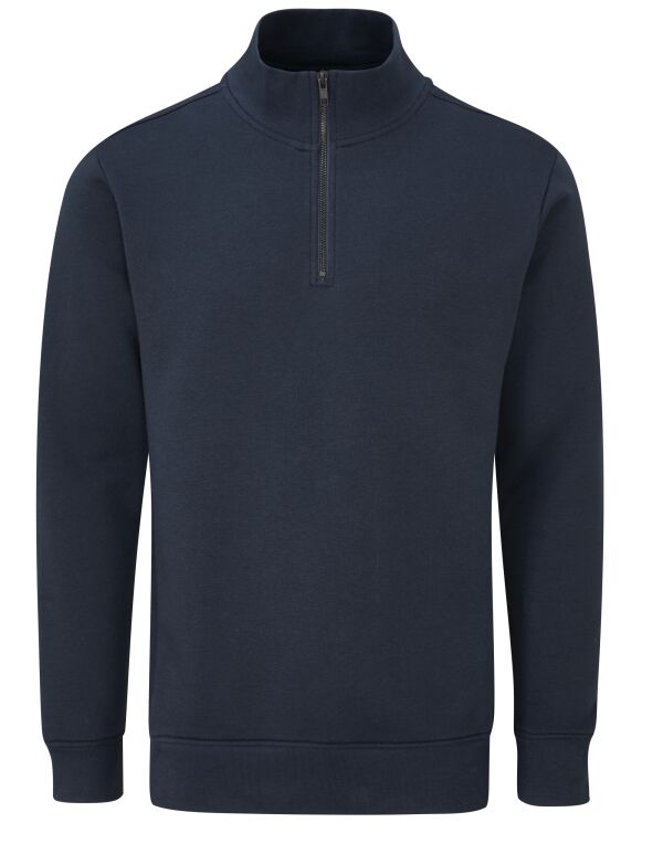 M197 Navy Unisex Organic 1/4 Zip Sweat