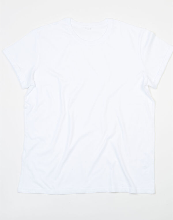 M80 White Men’s Organic Roll Sleeve T