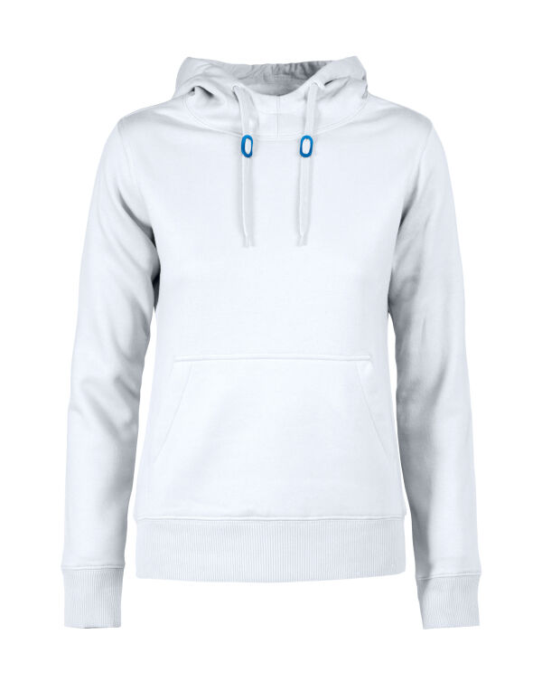PE2262050 Printer Essentials Ladies Fastpitch Hooded Sweatshirt White