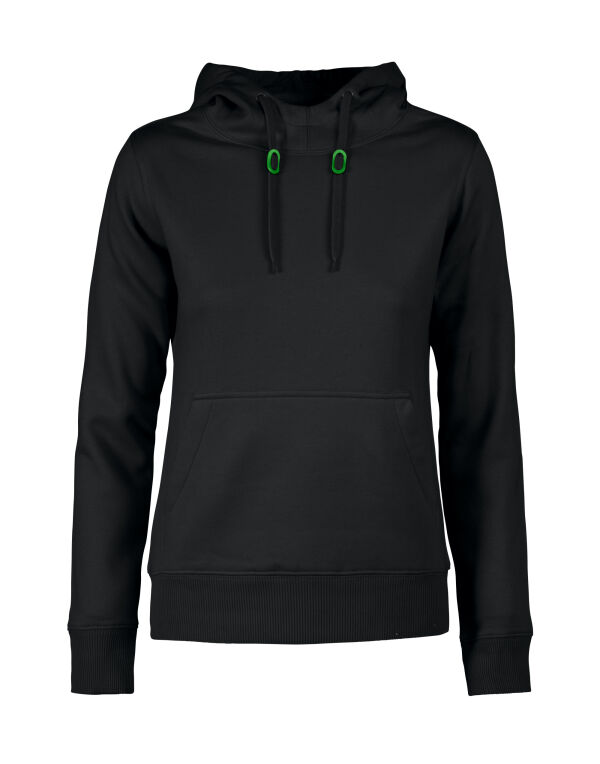 PE2262050 Black Ladies Fastpitch Hooded Sweatshirt