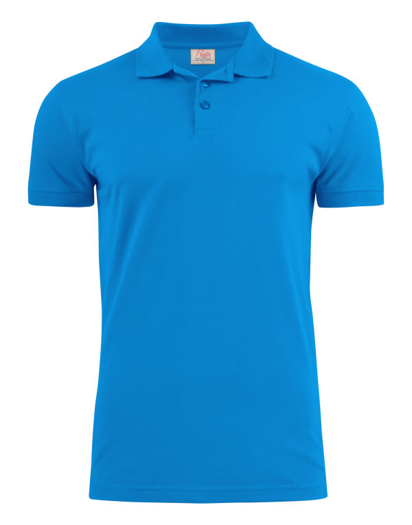 PE2265020 Printer Essentials Surf Stretch Polo Ocean Blue