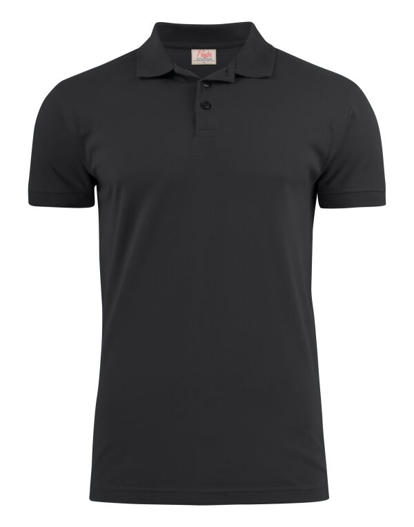 PE2265020 Printer Essentials Surf Stretch Polo Black