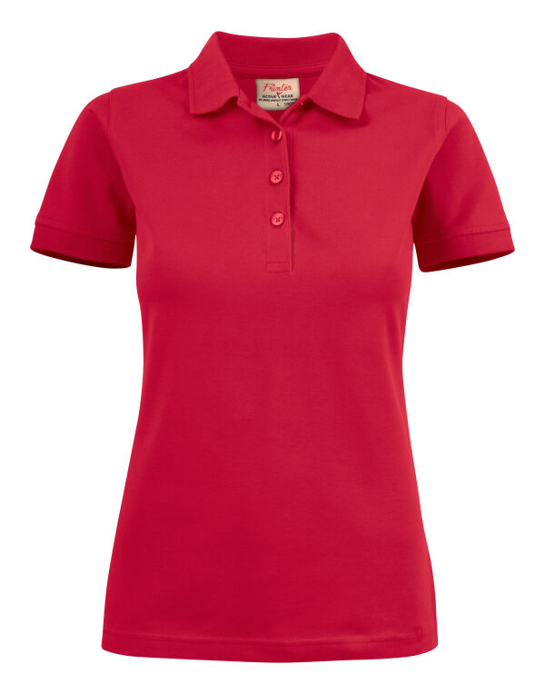 PE2265021 Red Ladies Surf Stretch Polo