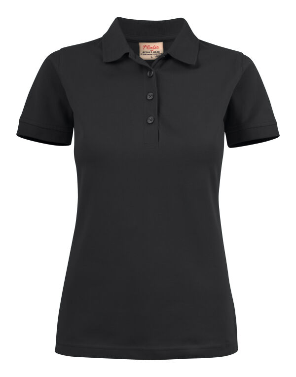 PE2265021 Printer Essentials Ladies Surf Stretch Polo Black