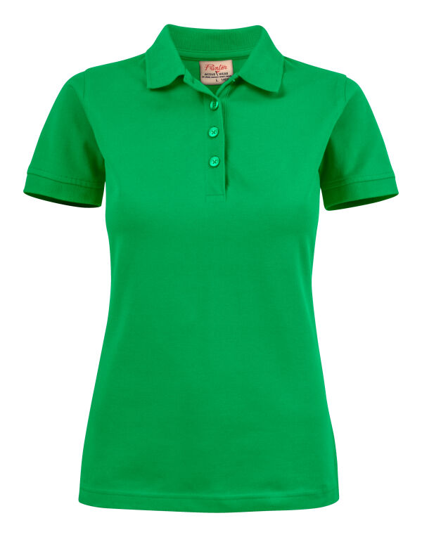 PE2265021 Printer Essentials Ladies Surf Stretch Polo Fresh Green