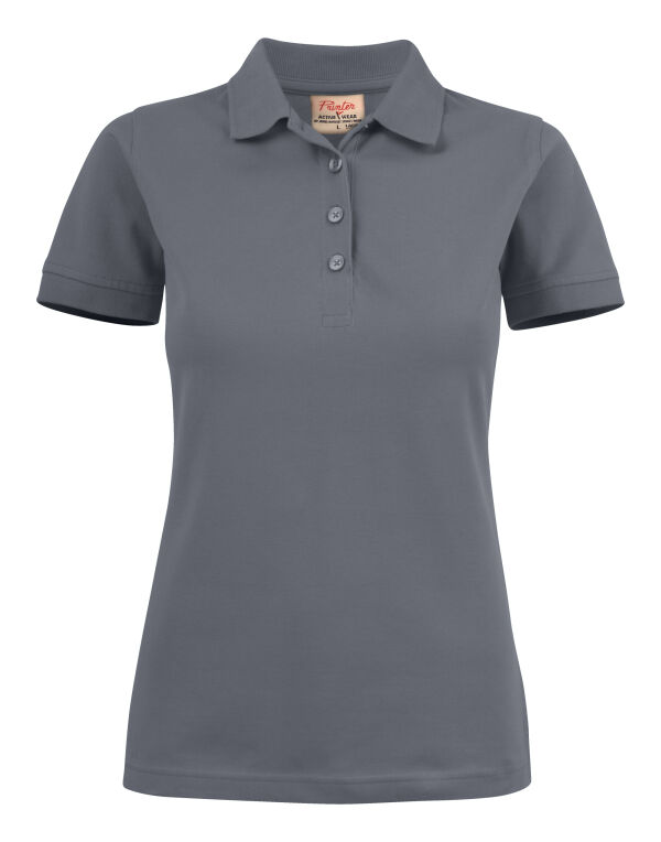 PE2265021 Printer Essentials Ladies Surf Stretch Polo Steel Grey PE2265021 Printer Essentials Ladies Surf Stretch Polo Steel Grey