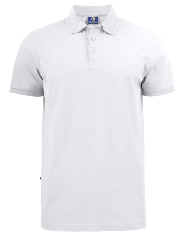 PJ642021 Pro-Job 2021 Pique Polo White