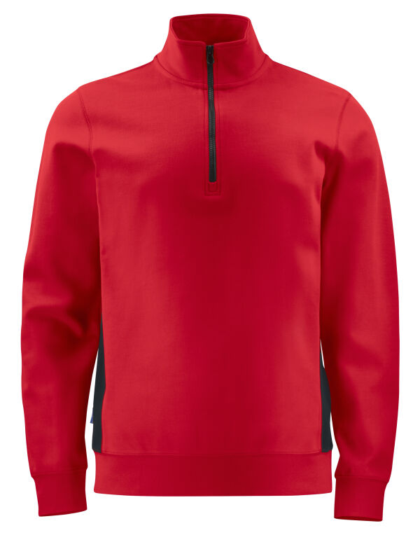 PJ642128 Pro-Job Prio 2128 1/2 Zip Sweatshirt Red