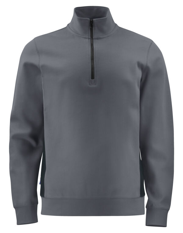 PJ642128 Grey Prio 2128 1/2 Zip Sweatshirt