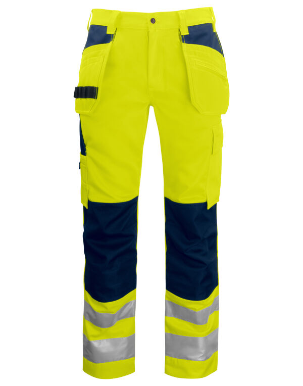 PJ646531 Pro-Job Prio 6531 Waistpants Class 2 Yellow/Navy