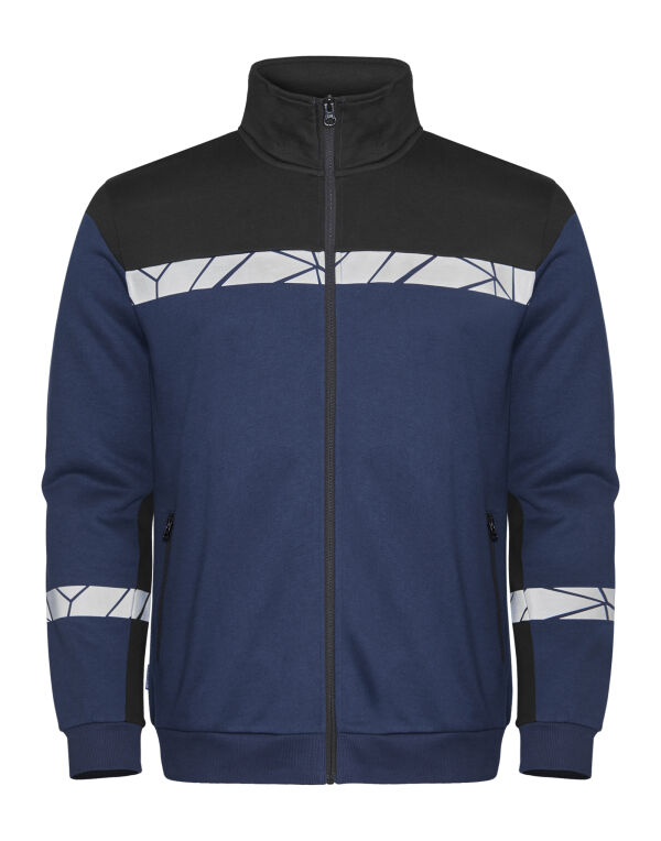 PJ647103 Pro-Job Progression 7103 Full Zip Sweat Navy/Black