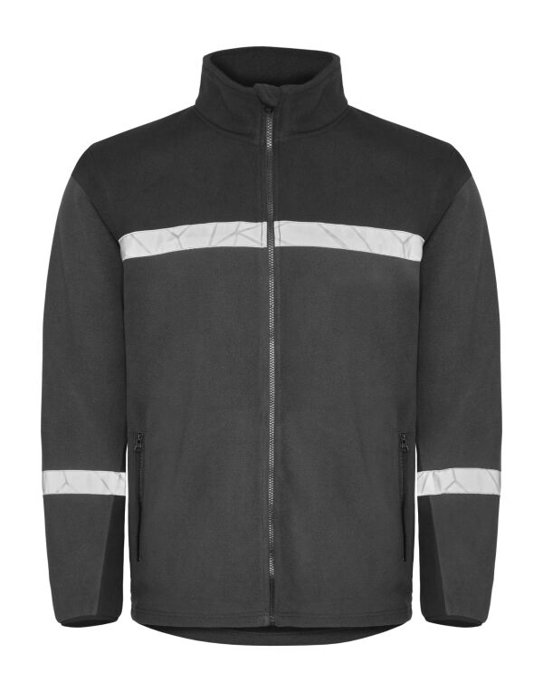 PJ647300 Pro-Job Progression 7300 Full Zip Fleece Grey/Black