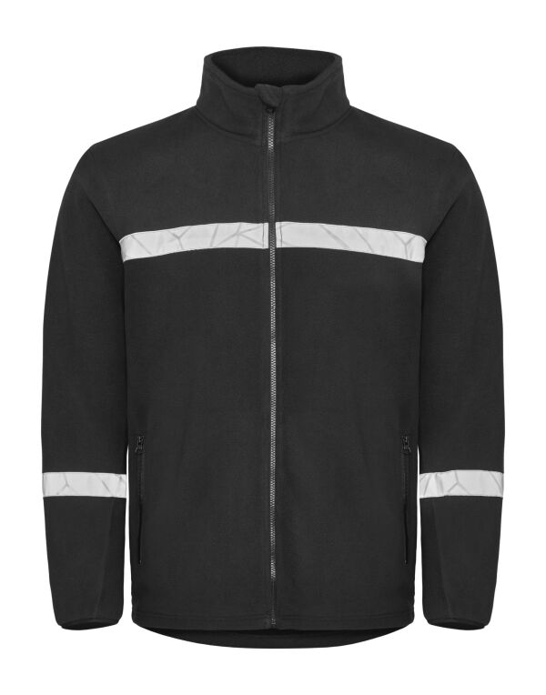 PJ647300 Pro-Job Progression 7300 Full Zip Fleece Black/Black