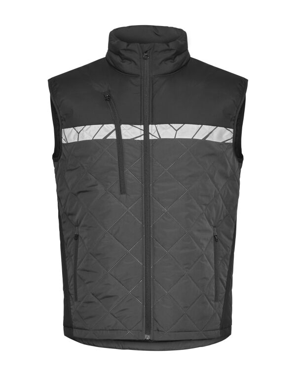 PJ647700 Pro-Job Progression 7700 Quilted Vest Grey/Black