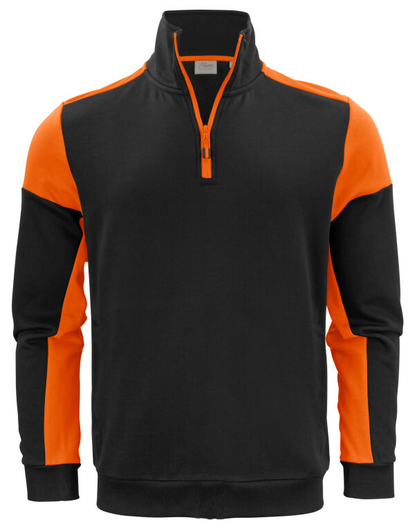 PP2262069 Printer Prime Half Zip Sweatshirt Black/Orange
