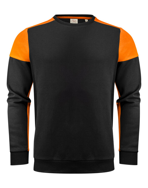 PP2262071 Printer Prime Crewneck Sweatshirt Black/Orange