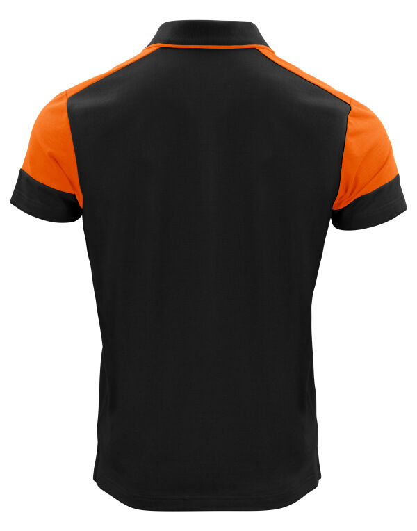 PP2265024 Printer Prime Polo Shirt Black/Orange