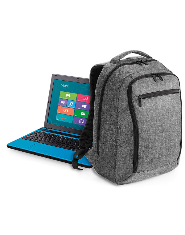 QD269 Grey Marl Executive Digital Backpack QD269 Grey Marl Executive Digital Backpack