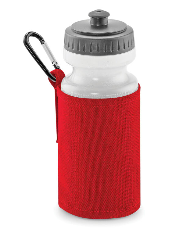 QD440 Classic Red Water Bottle And Holder