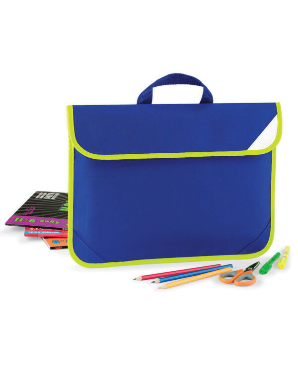 QD452 Quadra Enhanced-Viz Book Bag Bright Royal QD452 Quadra Enhanced-Viz Book Bag Bright Royal