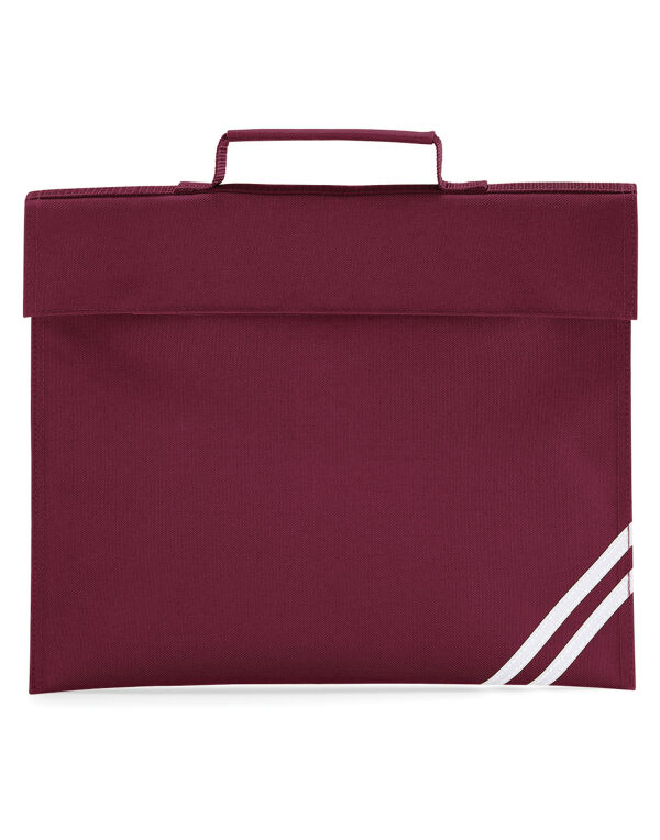 QD456 Quadra Classic Book Bag Burgundy QD456 Quadra Classic Book Bag Burgundy
