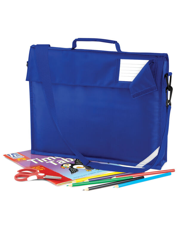 QD457 Quadra Junior Book Bag With Strap Bright Royal