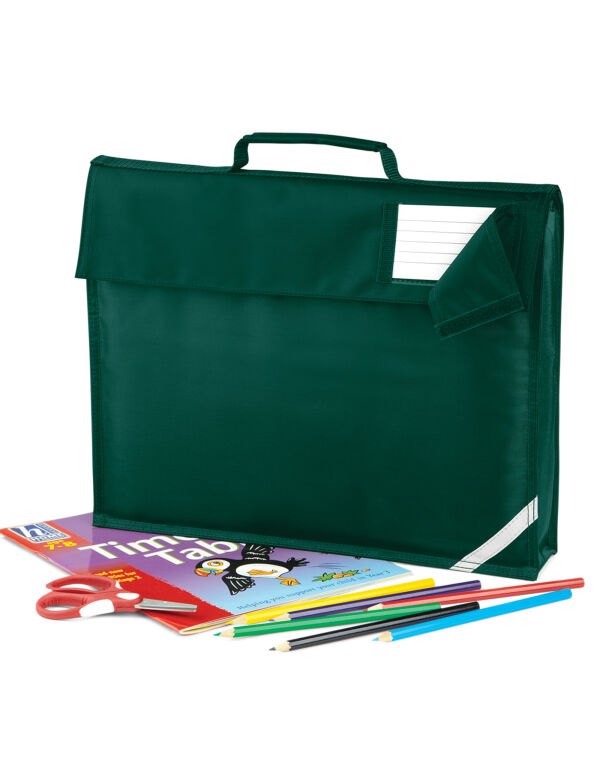 QD51 Quadra Junior Book Bag Bottle Green QD51 Quadra Junior Book Bag Bottle Green