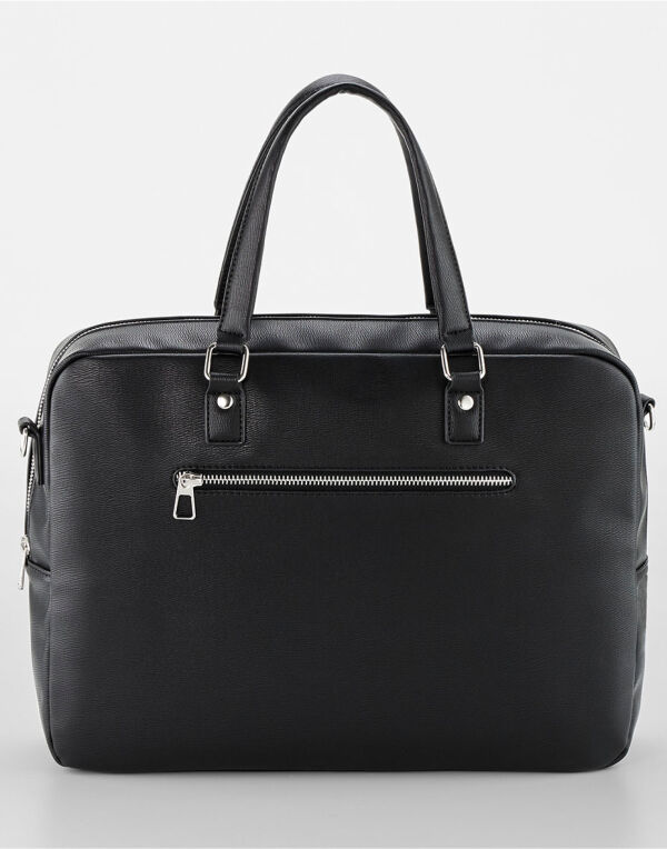 QD771 Black Tailored Luxe Briefcase