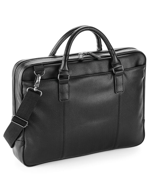 QD892 Quadra NuHide Slimline Laptop Brief Black